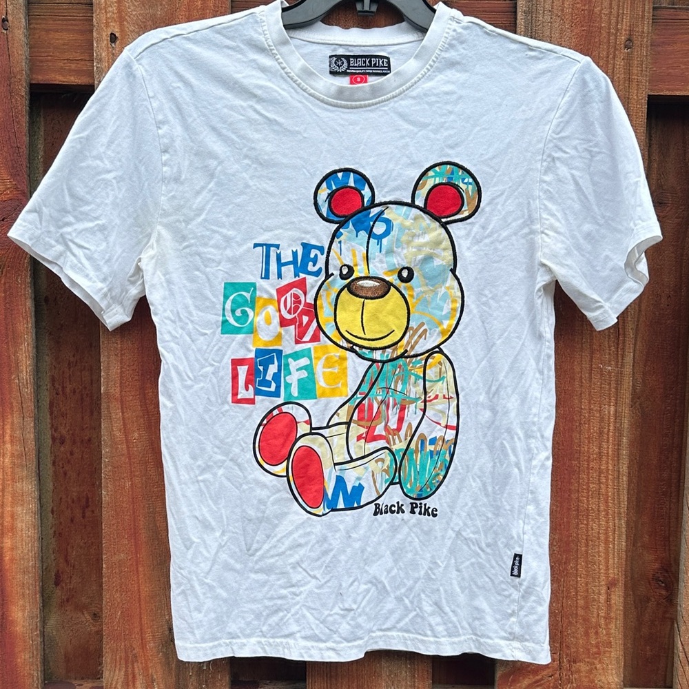 Black Pike Kids' White Bear Graphic Tee